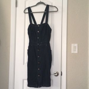 Denim Dress with Crossed Back